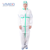 Mono desechable blanco tipo 5 y 6 SMS con tira adhesiva verde