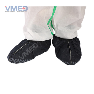 Cubierta de zapato elástica completa no tejida desechable SPP con parte inferior impresa